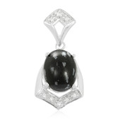 Schneeflocken-Obsidian-Silberanhänger