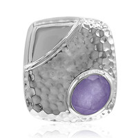 Lavendel-Jadeit-Silberanhänger