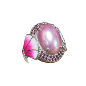 Mabe-Perlen-Silberring (Dallas Prince Designs)