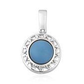 Blauer Opal-Silberanhänger