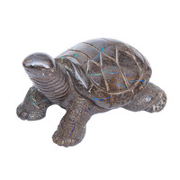 Boulder-Opal-Edelstein-Figur Schildkröte 325 ct