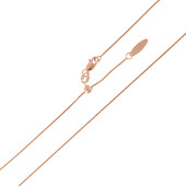 Silber-Schlangenkette - 3,13 g - 60 cm (Länge verstellbar) - rosévergoldet