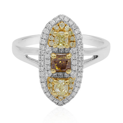 SI Fancy-Diamant-Goldring (CIRARI)