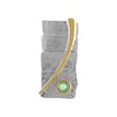 Äthiopischer Smaragd-Silberanhänger (MONOSONO COLLECTION)