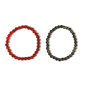 Roter Onyx-Armband