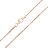 Silber-Criss-Cross-Kette - 90 cm - 5,22 g - rosévergoldet