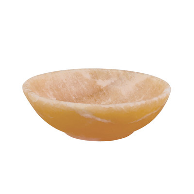 Oranger Kalzit-Schale