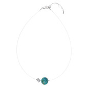 Blauer Atacama-Opal-Halskette