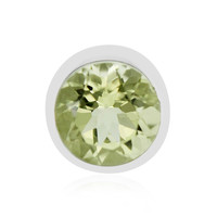 Ouro Verde-Quarz-Silberanhänger