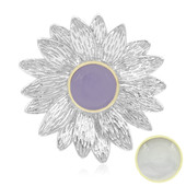 Lavendel-Jade-Silberanhänger (MONOSONO COLLECTION)