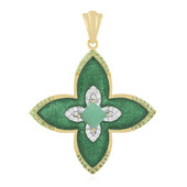 Socoto-Smaragd-Silberanhänger