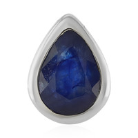 Blauer Madagaskar-Saphir-Silberanhänger