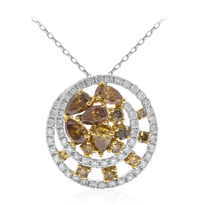 Oranger SI Diamant-Goldhalskette (CIRARI)