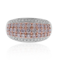 Pinkfarbener SI Diamant-Goldring (CIRARI)