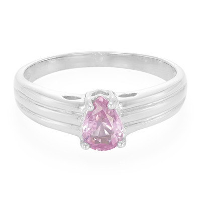 Pinkfarbener Ceylon-Saphir-Silberring