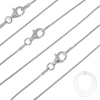 Silber-Schlangenkettenset, 50 cm, 60 cm und 70 cm
