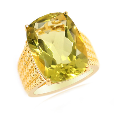 Ouro Verde-Quarz-Silberring