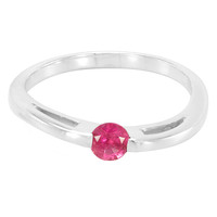 Pinkfarbener Turmalin-Silberring