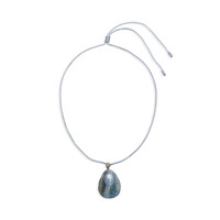 Blauer Aragonit-Halskette