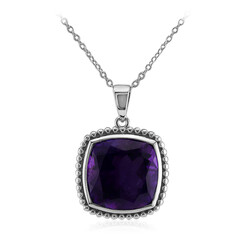 Marokkanischer Amethyst-Silberhalskette