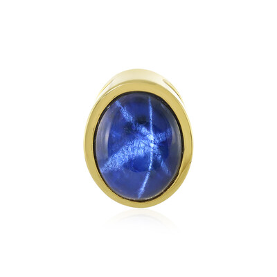 Blauer Stern-Saphir-Silberanhänger (MONOSONO COLLECTION)