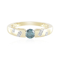 Blauer I3 Brillant-Goldring