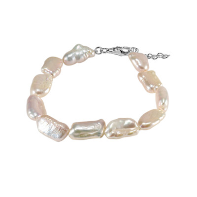 Süßwasserzuchtperlen-Silberarmband (TPC)