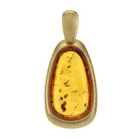 Baltischer Cognac-Bernstein-Silberanhänger
