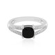 Schwarzer Onyx-Silberring