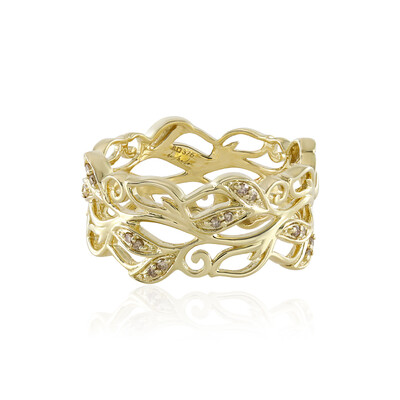 I2 Champagner-Diamant-Goldring (de Melo)