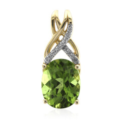 Wagogo-Peridot-Goldanhänger