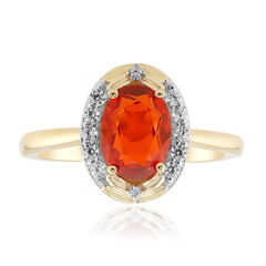 AAA-Mexikanischer Feueropal-Goldring