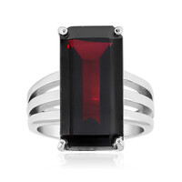 Indischer Granat-Silberring