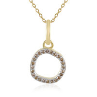 I4 Champagner-Diamant-Goldhalskette