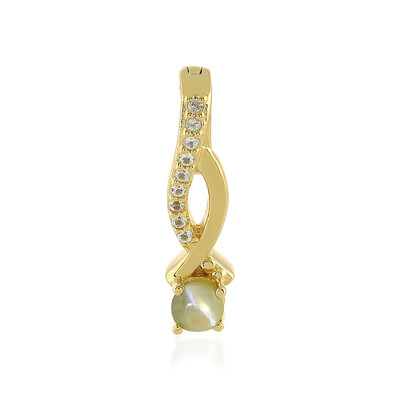 Chrysoberyll-Katzenauge-Silberanhänger