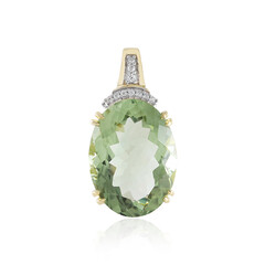 Rio Grande-Grüner Amethyst-Goldanhänger