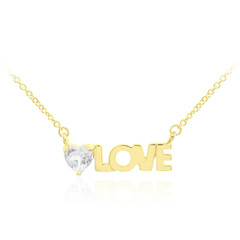 Weißer Topas-Silbercollier