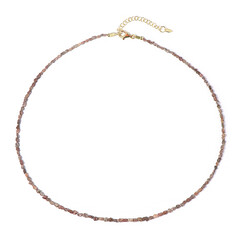 Roter Diamant-Silberhalskette