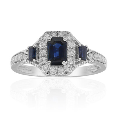 Blauer Ceylon-Saphir-Goldring