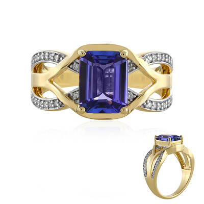 AAA-Tansanit-Goldring (AMAYANI)