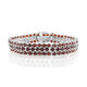 Mosambik-Granat-Silberarmband