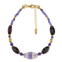 Edelstein-Silberarmband