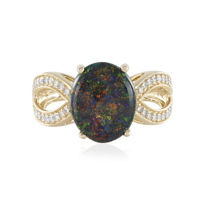 Andamooka-Matrix-Opal-Goldring (AMAYANI)