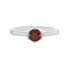 Himbeer-Zirkon-Silberring