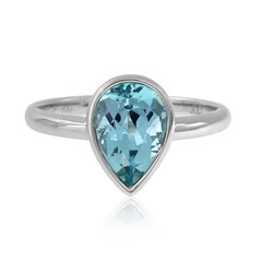 AAA-Brasilianischer Aquamarin-Platinring