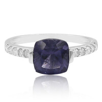 Blaubeer-Quarz-Goldring