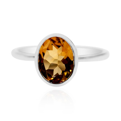 Cognac-Skapolith-Silberring