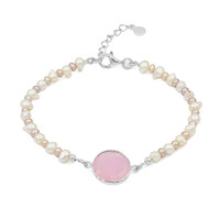Rosenquarz-Silberarmband (TPC)