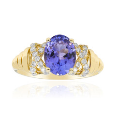 AAA-Tansanit-Goldring (CIRARI)