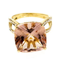 Brasilianischer Morganit-Goldring (de Melo)